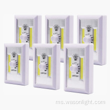 Suis Lampu Tanpa Kabel LED COB yang Dikendalikan Bateri Dimmable